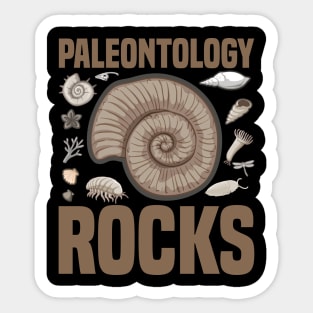 Paleontology Rocks Fathers Day Gift Funny Retro Vintage Sticker